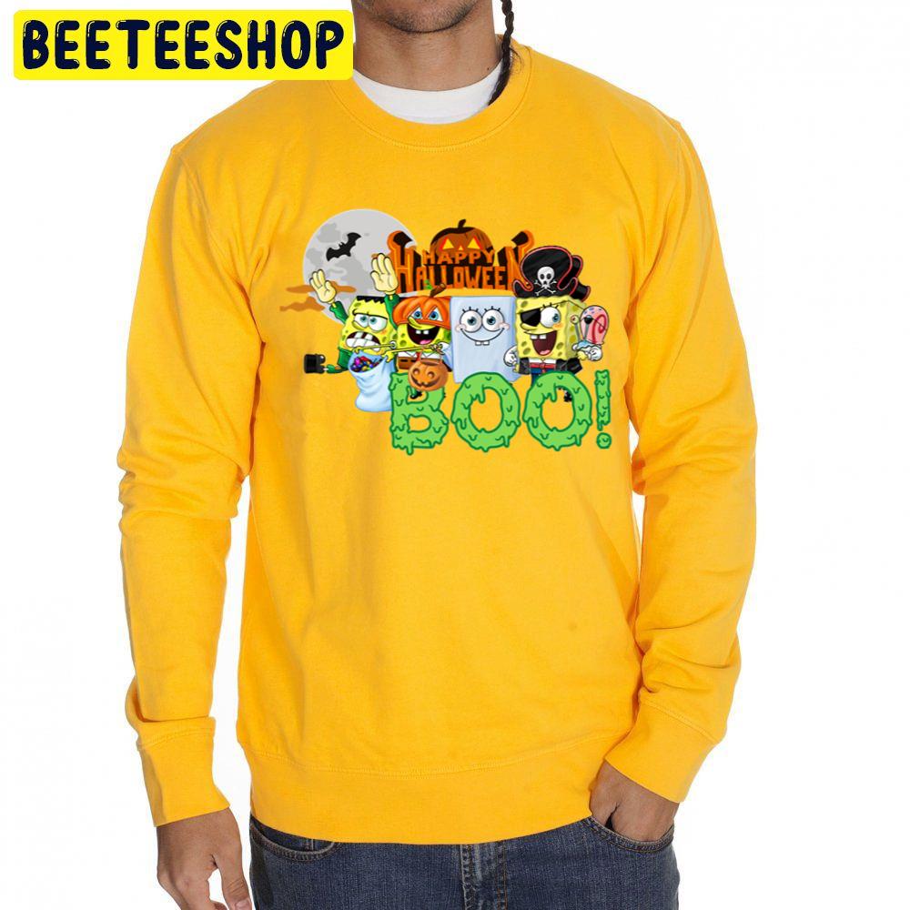 Spongebob Happy Halloween Day Unisex Sweatshirt Spongebob Happy Halloween Day Unisex Sweatshirt