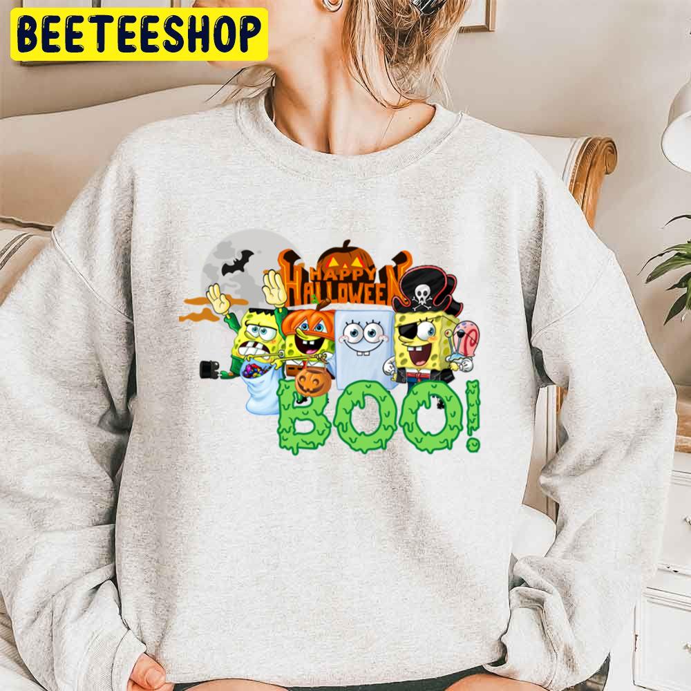 Spongebob Happy Halloween Day Unisex Sweatshirt Spongebob Happy Halloween Day Unisex Sweatshirt