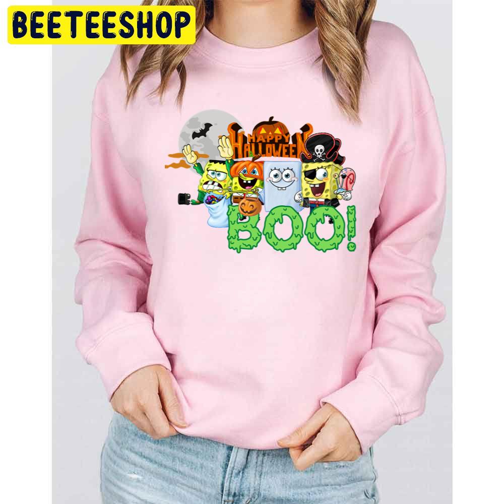 Spongebob Happy Halloween Day Unisex Sweatshirt Spongebob Happy Halloween Day Unisex Sweatshirt