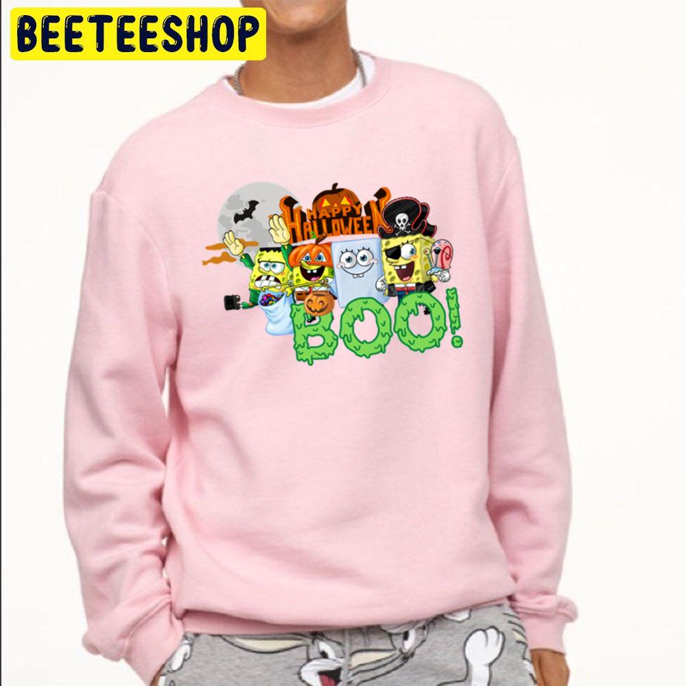 Spongebob Happy Halloween Day Unisex Sweatshirt Spongebob Happy Halloween Day Unisex Sweatshirt