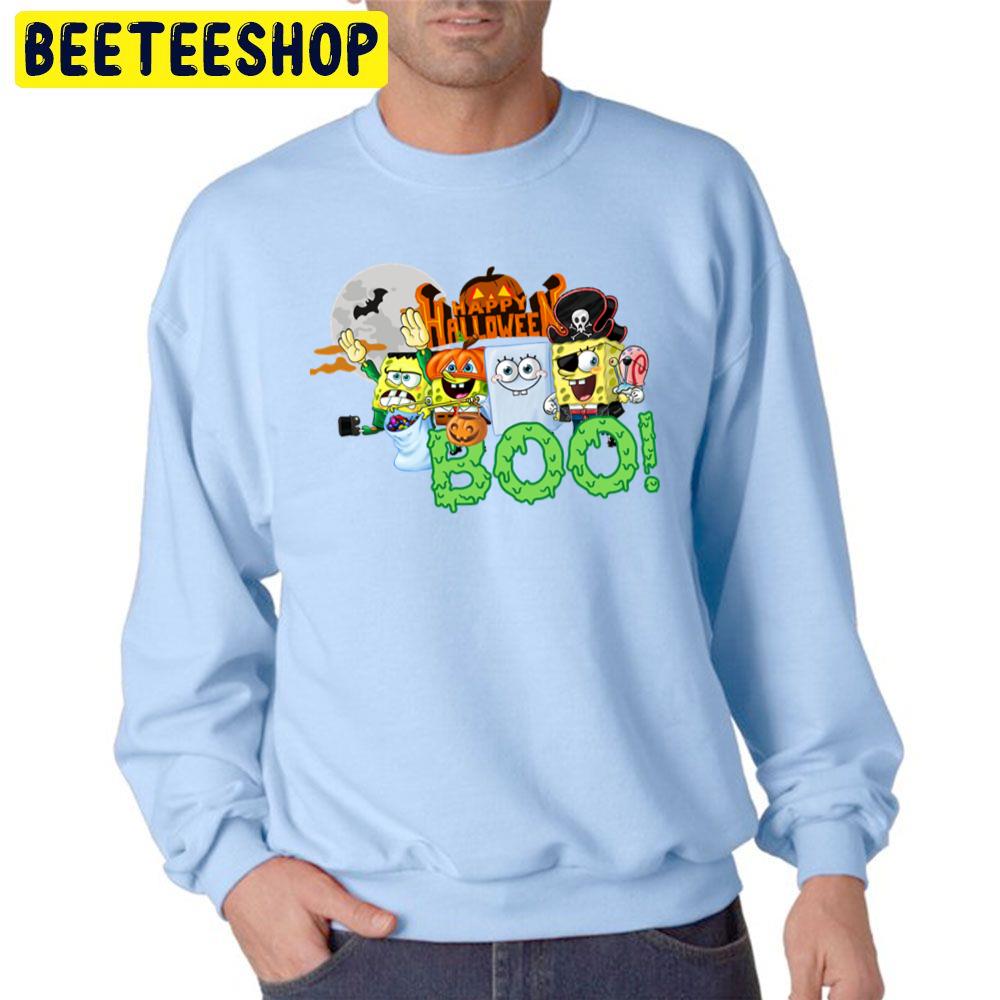 Spongebob Happy Halloween Day Unisex Sweatshirt Spongebob Happy Halloween Day Unisex Sweatshirt