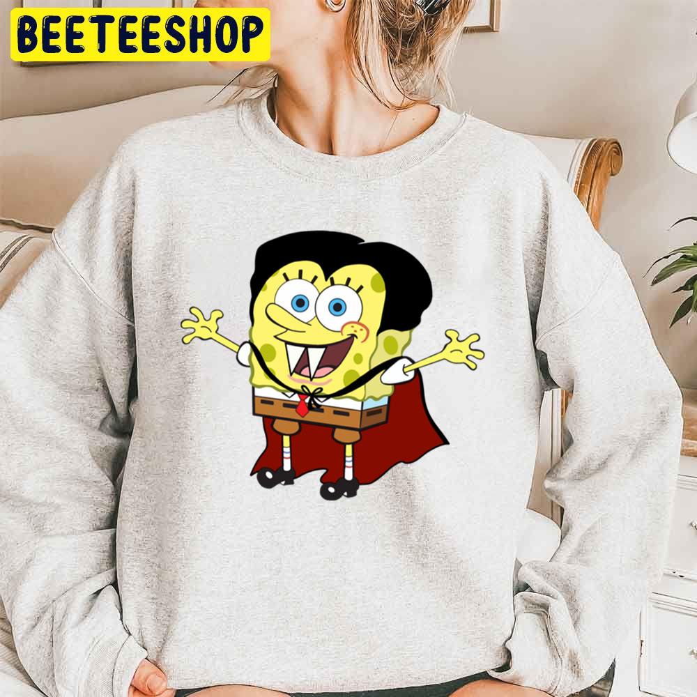 Spongebob Vampire Halloween Unisex Sweatshirt Spongebob Vampire Halloween Unisex Sweatshirt