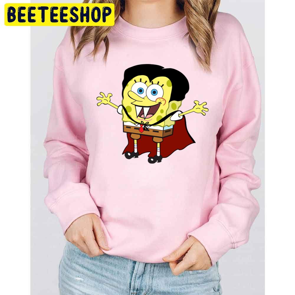 Spongebob Vampire Halloween Unisex Sweatshirt Spongebob Vampire Halloween Unisex Sweatshirt
