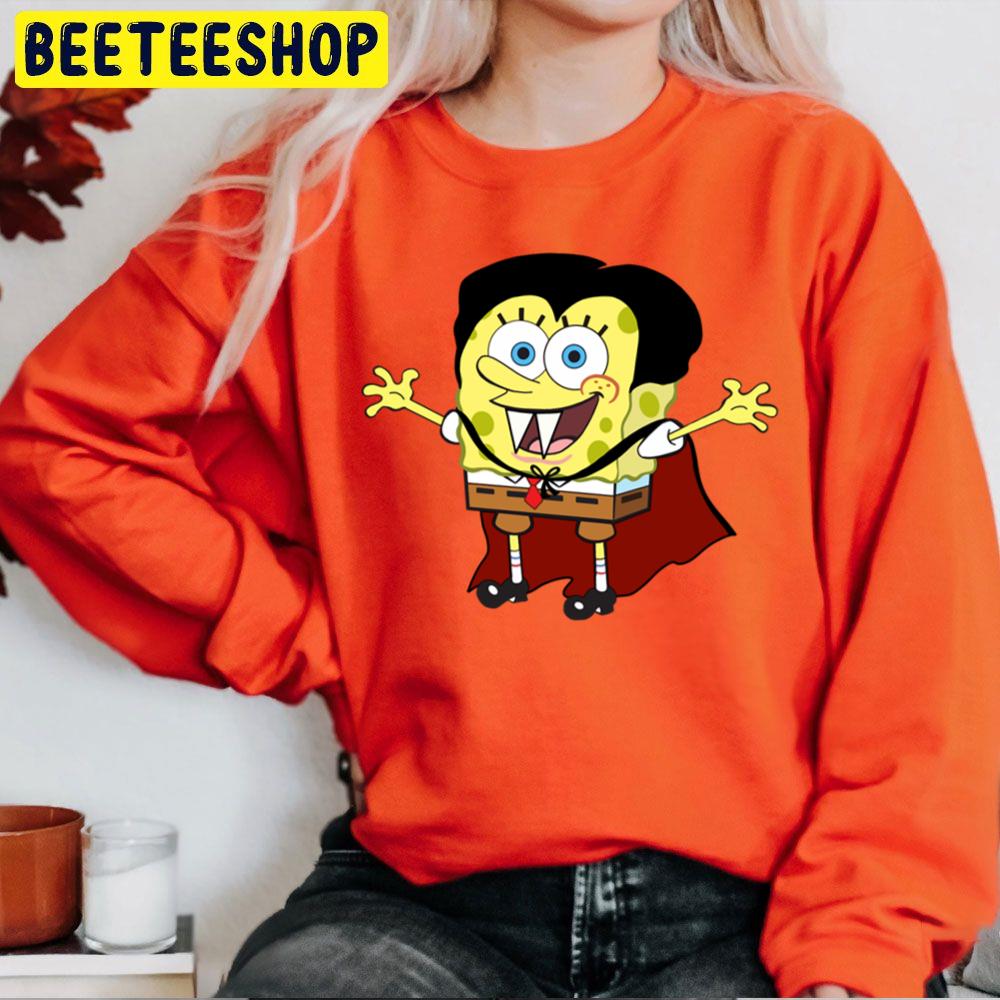 Spongebob Vampire Halloween Unisex Sweatshirt Spongebob Vampire Halloween Unisex Sweatshirt