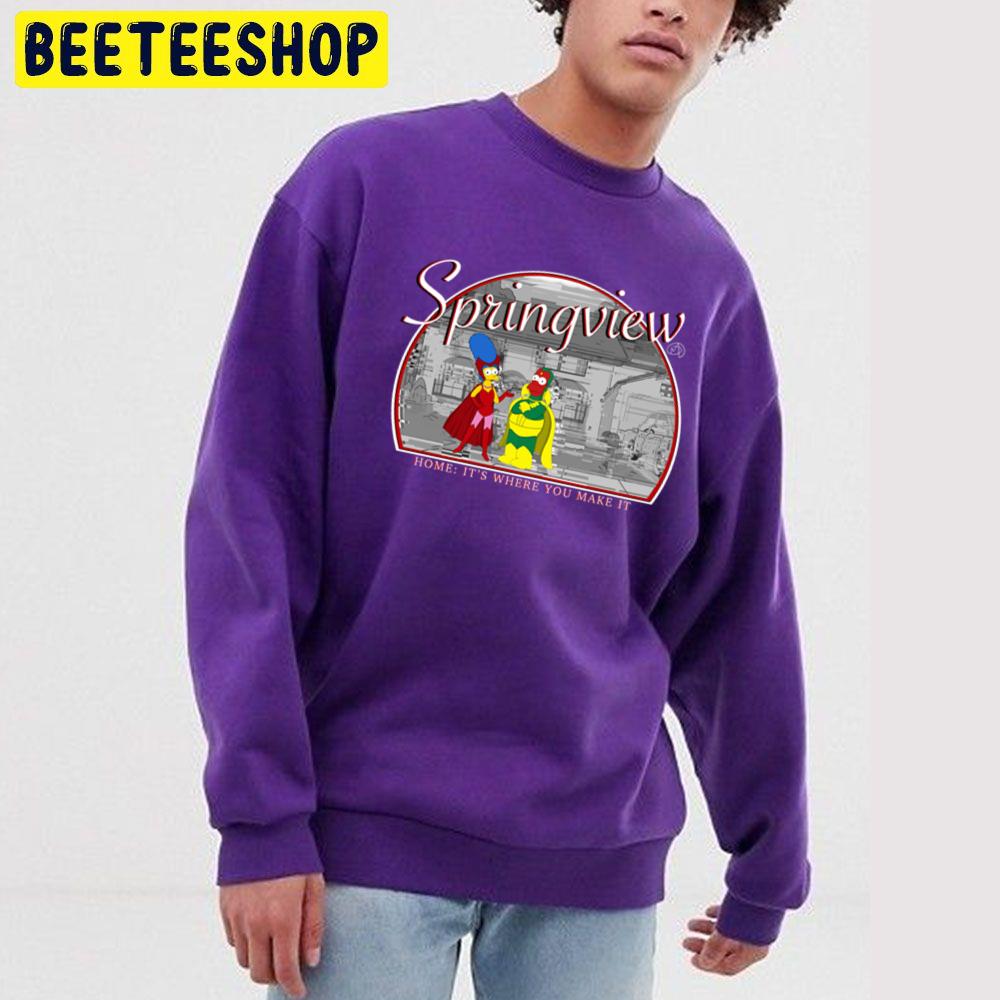 Springview Home The Simpsons It's Where You Make It Halloween Unisex Sweatshirt Springview Home The Simpsons It's Where You Make It Halloween Unisex Sweatshirt