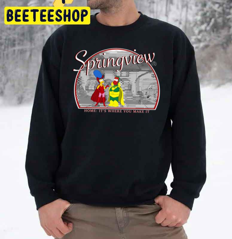 Springview Home The Simpsons It's Where You Make It Halloween Unisex Sweatshirt Springview Home The Simpsons It's Where You Make It Halloween Unisex Sweatshirt