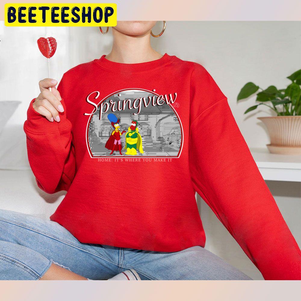 Springview Home The Simpsons It's Where You Make It Halloween Unisex Sweatshirt Springview Home The Simpsons It's Where You Make It Halloween Unisex Sweatshirt