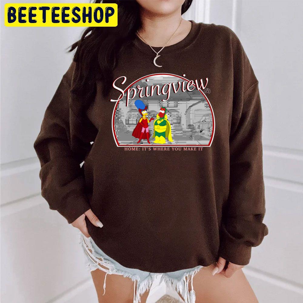Springview Home The Simpsons It's Where You Make It Halloween Unisex Sweatshirt Springview Home The Simpsons It's Where You Make It Halloween Unisex Sweatshirt
