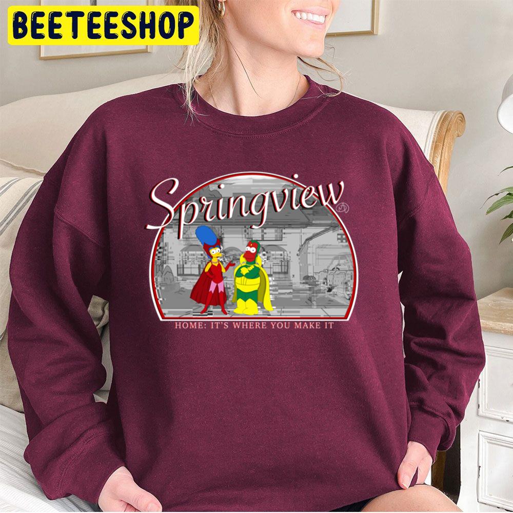 Springview Home The Simpsons It's Where You Make It Halloween Unisex Sweatshirt Springview Home The Simpsons It's Where You Make It Halloween Unisex Sweatshirt