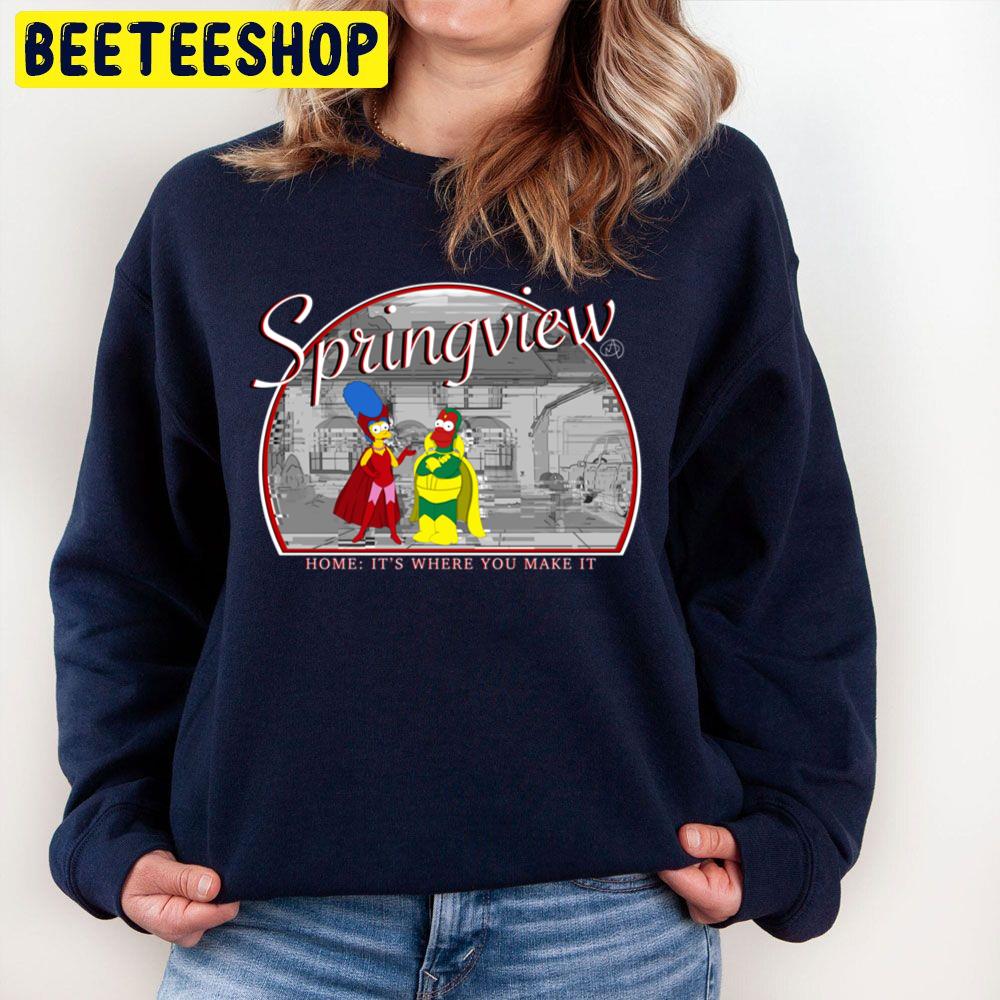 Springview Home The Simpsons It's Where You Make It Halloween Unisex Sweatshirt Springview Home The Simpsons It's Where You Make It Halloween Unisex Sweatshirt