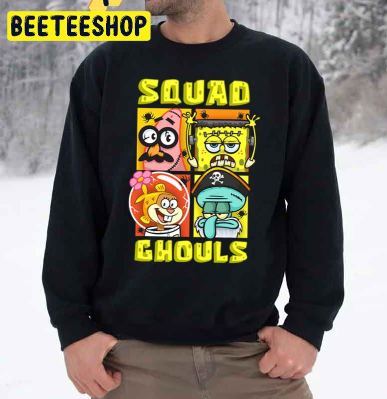 Squad Ghouls Mademark X Spongebob Squarepantshalloween Unisex Sweatshirt Squad Ghouls Mademark X Spongebob Squarepantshalloween Unisex Sweatshirt