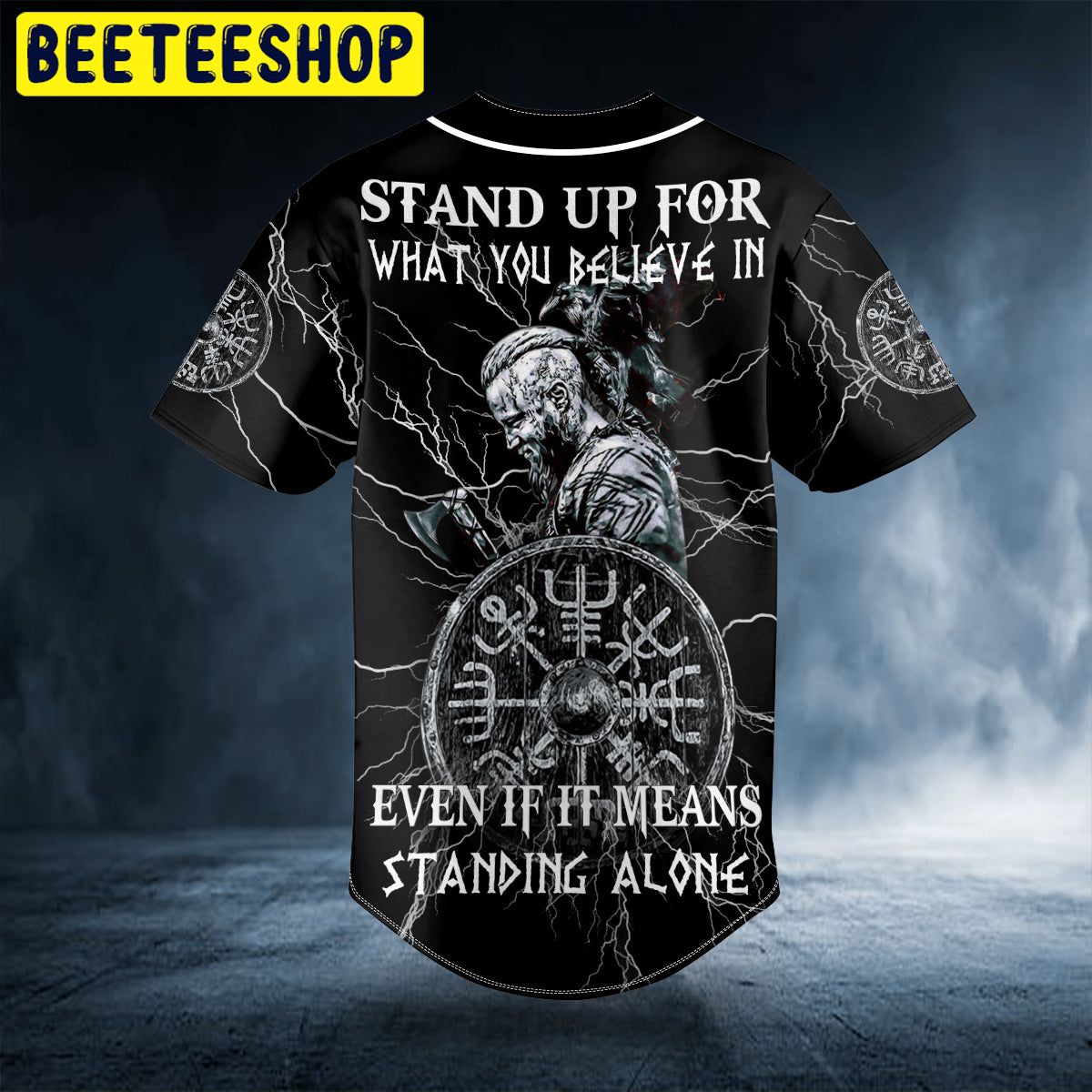 Stand Up For What You Believe In Warrior Viking Custom Trending Baseball Jersey Stand Up For What You Believe In Warrior Viking Custom Trending Baseball Jersey