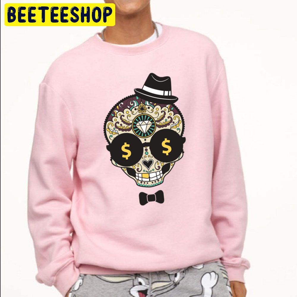 Sticker Joker Mexica Skull Art Halloween Trending Unisex Sweatshirt Sticker Joker Mexica Skull Art Halloween Trending Unisex Sweatshirt