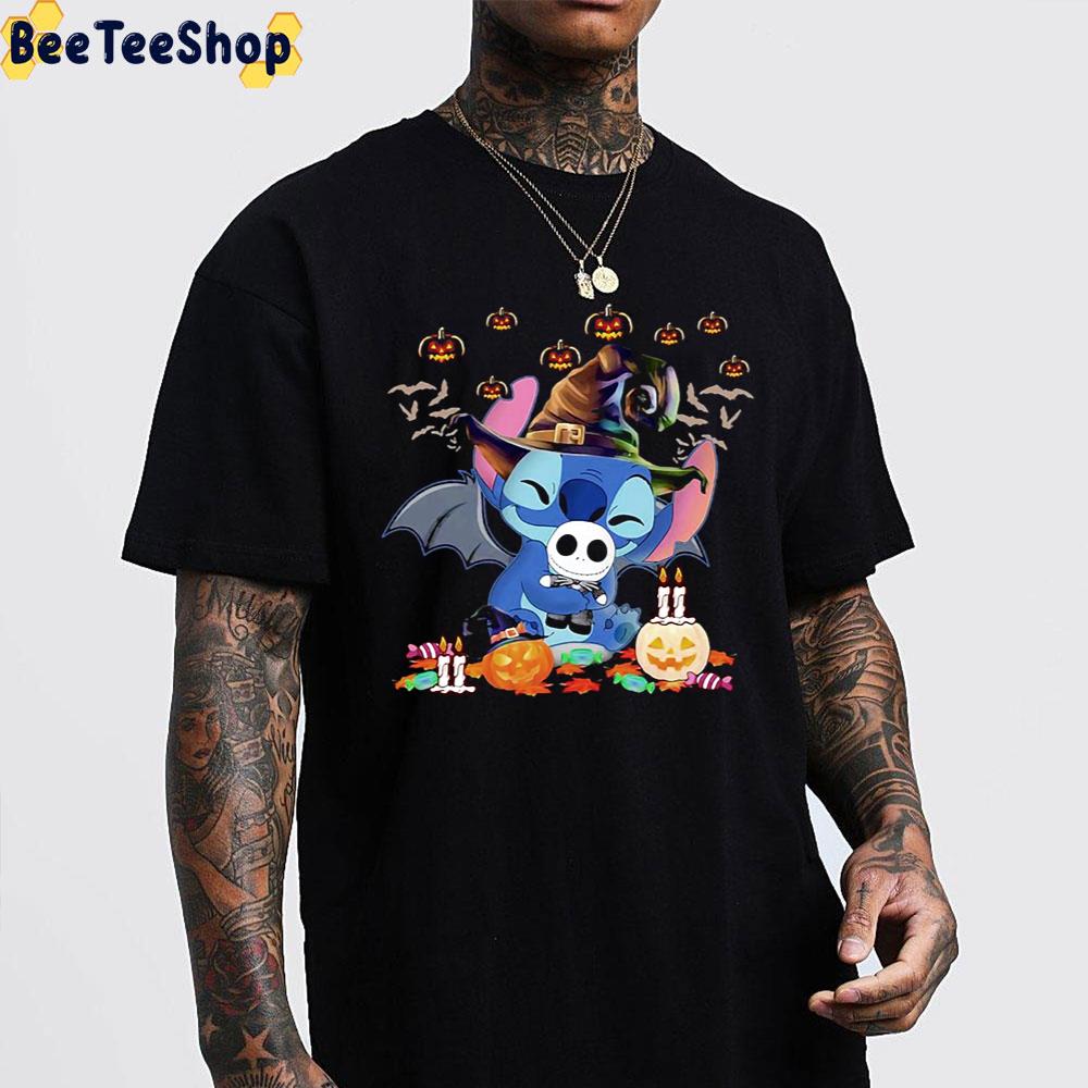 Stitch And Jack Skellington Baby Funny Halloween Trending Unisex Sweatshirt Stitch And Jack Skellington Baby Funny Halloween Trending Unisex Sweatshirt