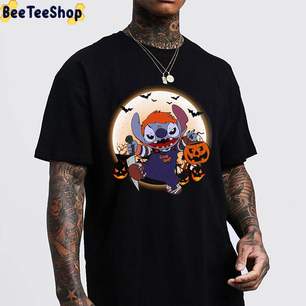 Stitch Chucky Killer Halloween Night Trending Unisex Sweatshirt Stitch Chucky Killer Halloween Night Trending Unisex Sweatshirt