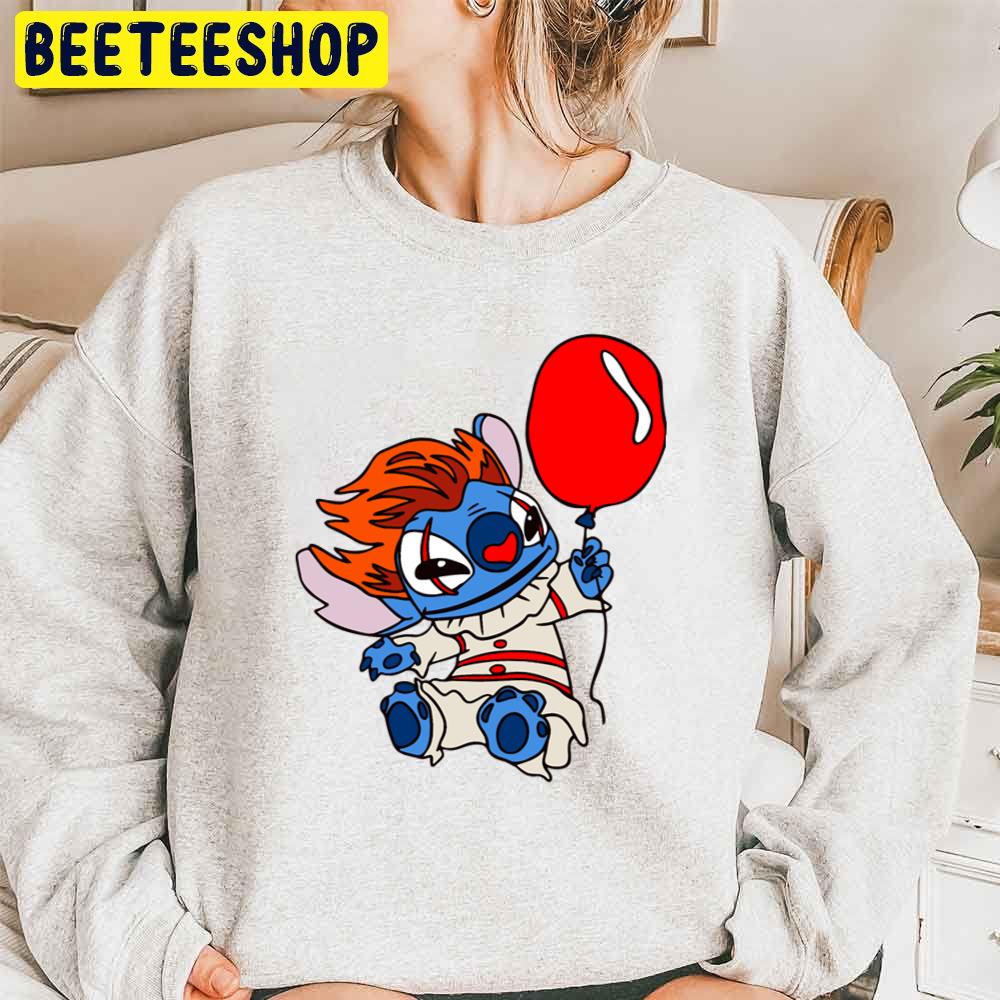 Stitch Cosplay Pennywise Halloween Trending Unisex Sweatshirt Stitch Cosplay Pennywise Halloween Trending Unisex Sweatshirt