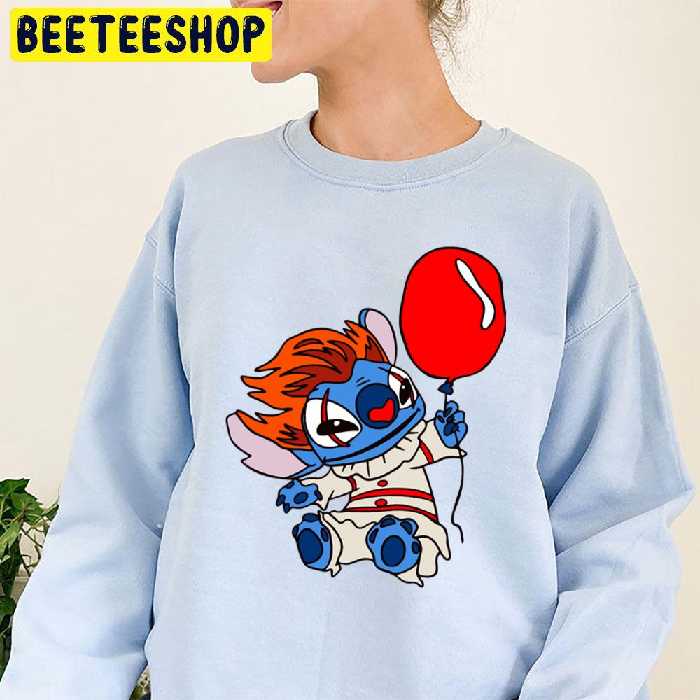 Stitch Cosplay Pennywise Halloween Trending Unisex Sweatshirt Stitch Cosplay Pennywise Halloween Trending Unisex Sweatshirt