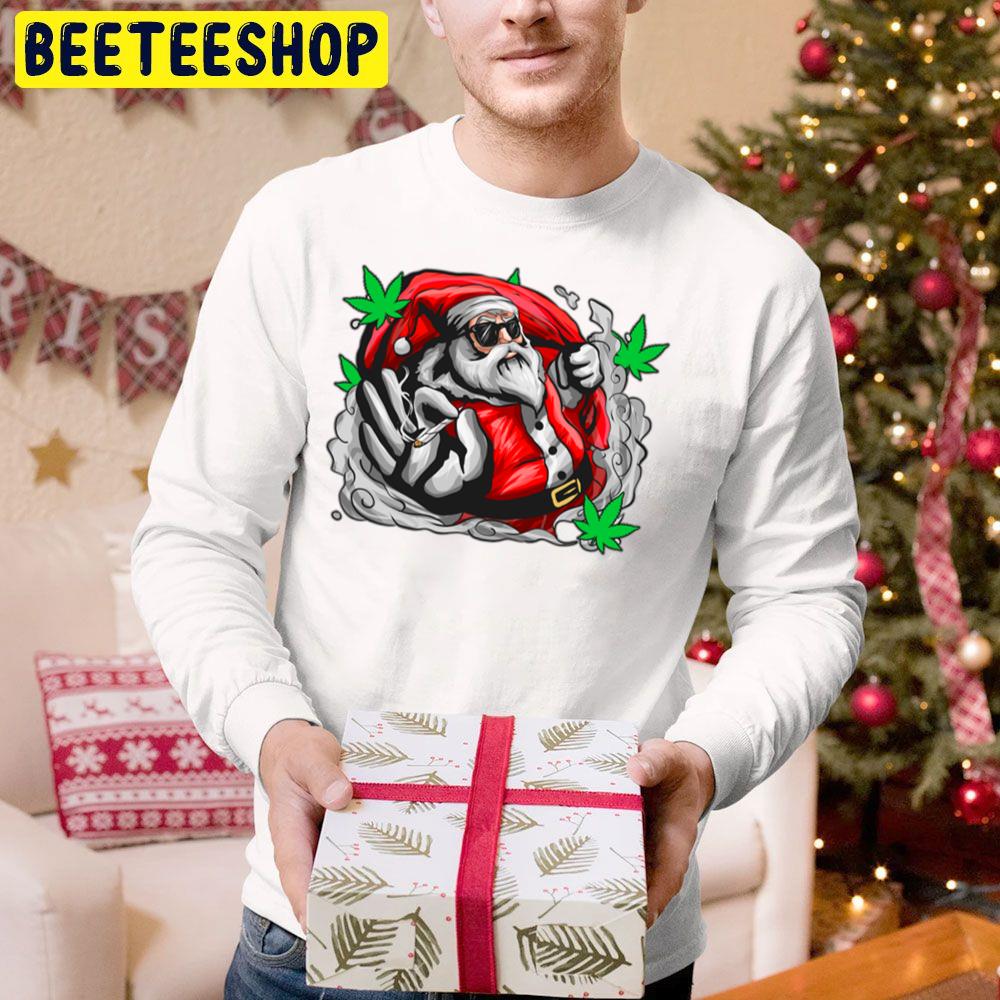 Stoner Santa Reggae Christmas Weed Smoker X Mas Trending Unisex Hoodie Stoner Santa Reggae Christmas Weed Smoker X Mas Trending Unisex Hoodie