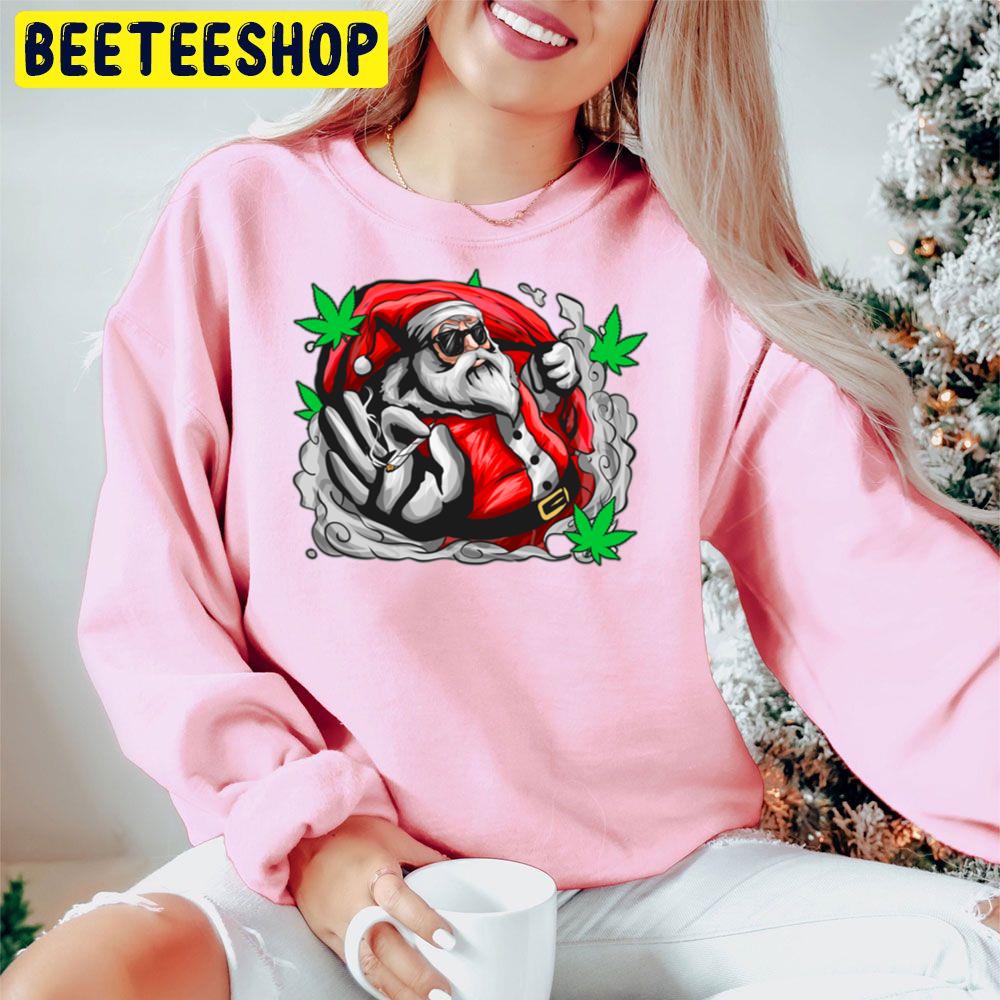 Stoner Santa Reggae Christmas Weed Smoker X Mas Trending Unisex Hoodie Stoner Santa Reggae Christmas Weed Smoker X Mas Trending Unisex Hoodie