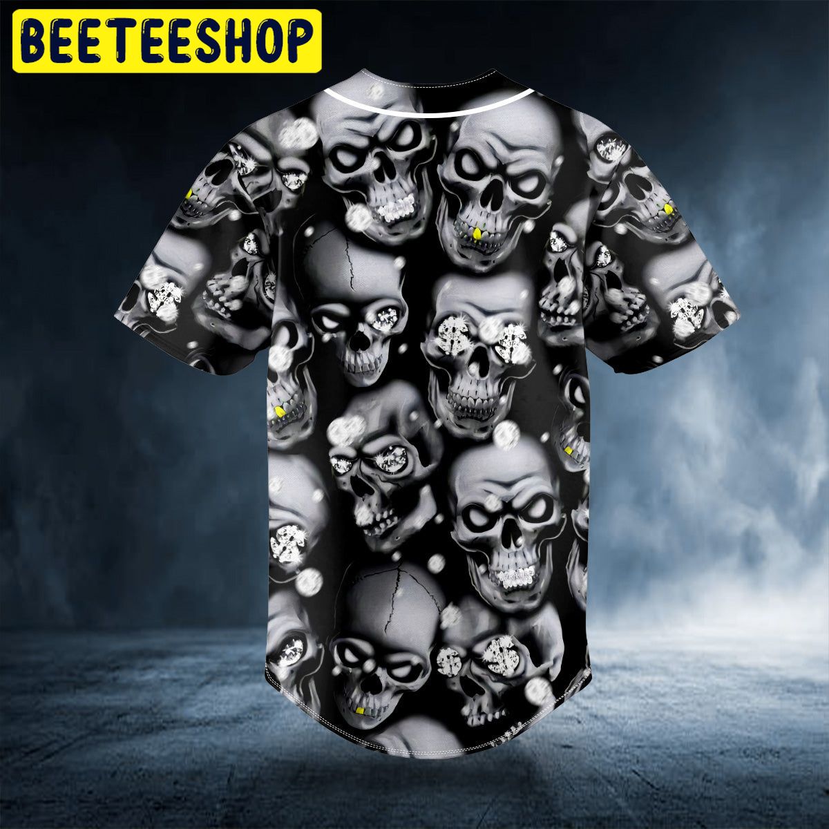 Stuck Between IDK IDC And IDGAF Diamond Skull Custom Trending Baseball Jersey Stuck Between IDK IDC And IDGAF Diamond Skull Custom Trending Baseball Jersey
