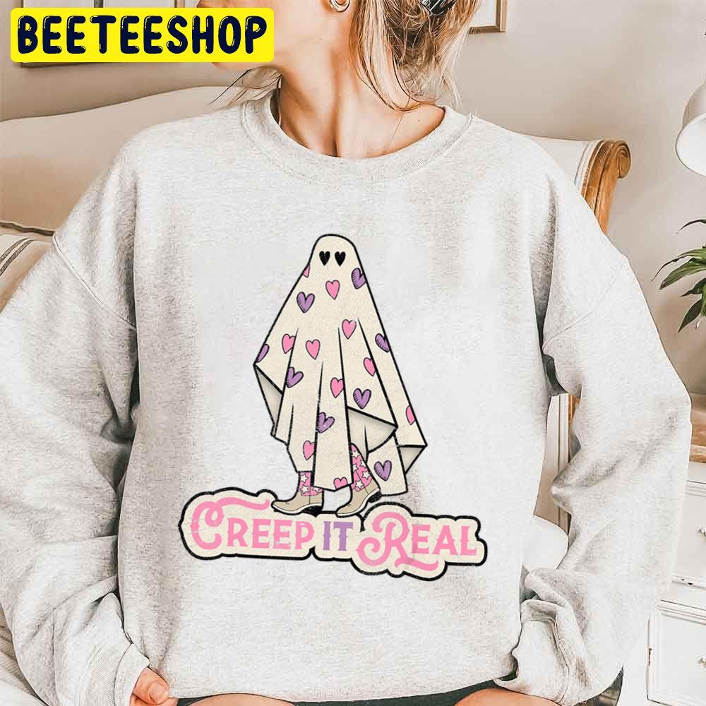 Sweet Retro Halloween Creep It Real Halloween Trending Unisex Sweatshirt Sweet Retro Halloween Creep It Real Halloween Trending Unisex Sweatshirt