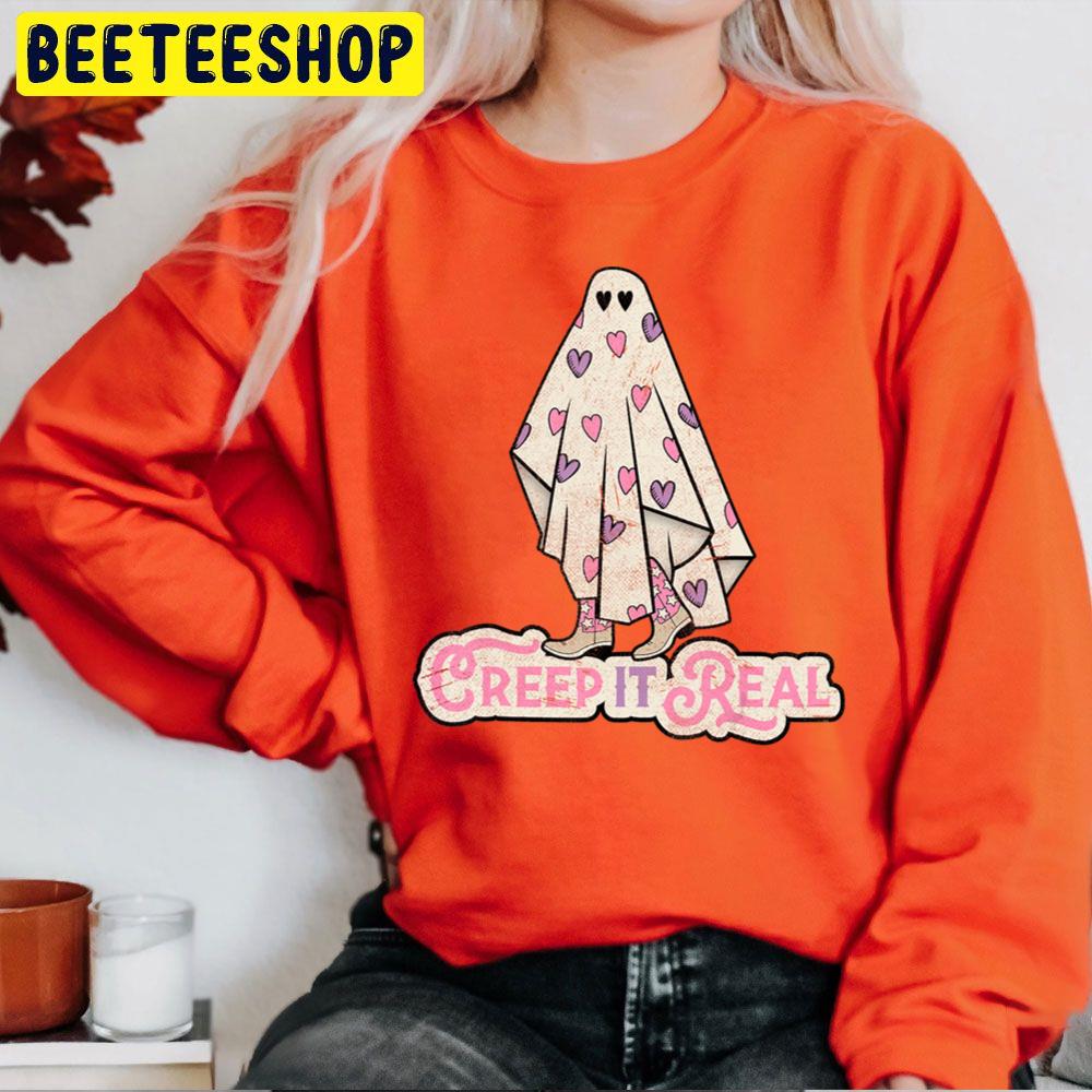 Sweet Retro Halloween Creep It Real Halloween Trending Unisex Sweatshirt Sweet Retro Halloween Creep It Real Halloween Trending Unisex Sweatshirt