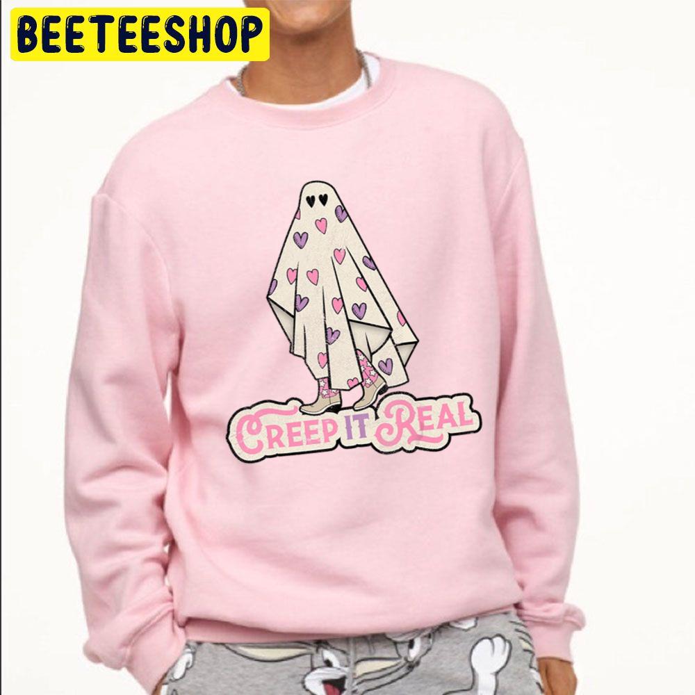 Sweet Retro Halloween Creep It Real Halloween Trending Unisex Sweatshirt Sweet Retro Halloween Creep It Real Halloween Trending Unisex Sweatshirt