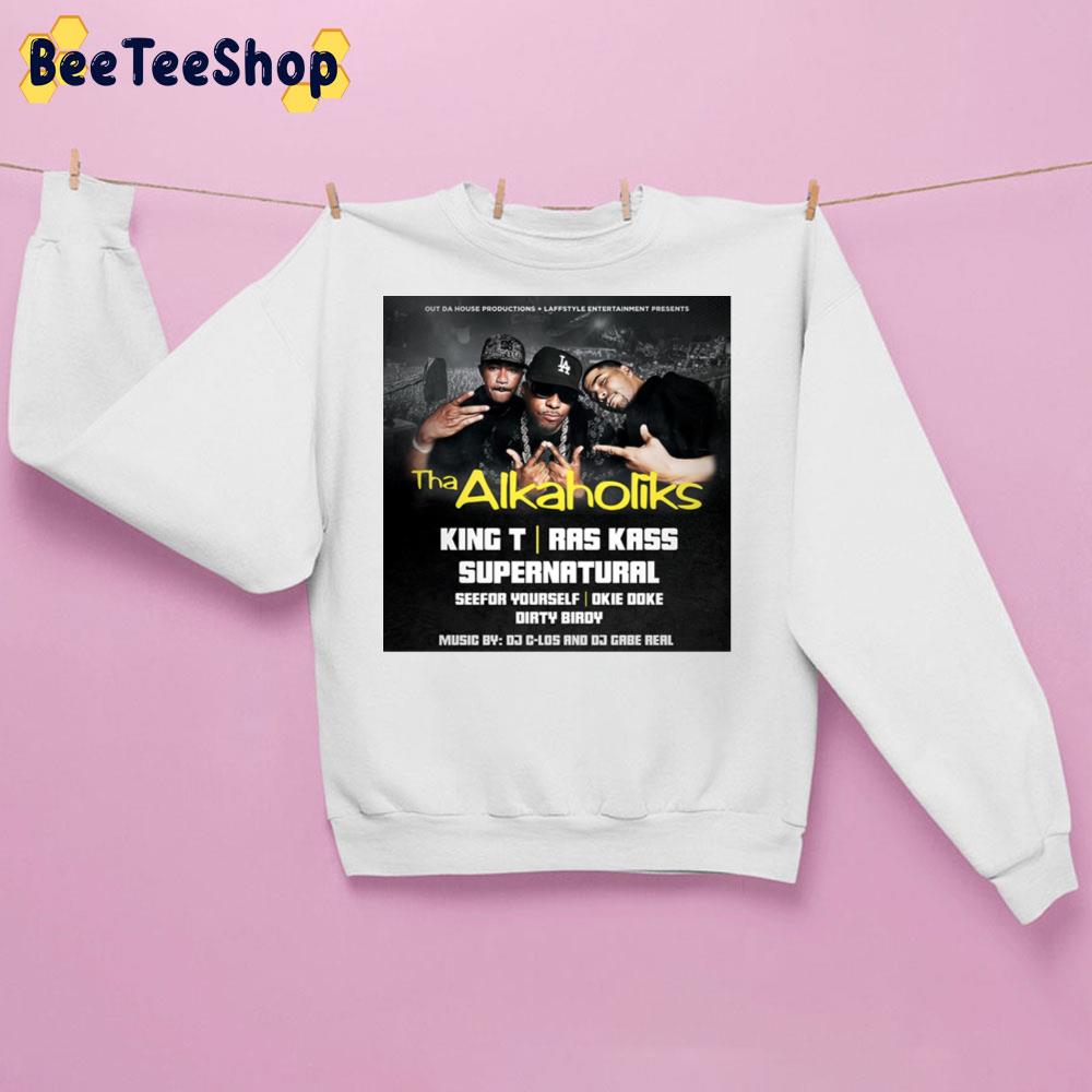 The Alkaholiks King T Ras Kass Supernatural 2022 Unisex Sweatshirt The Alkaholiks King T Ras Kass Supernatural 2022 Unisex Sweatshirt