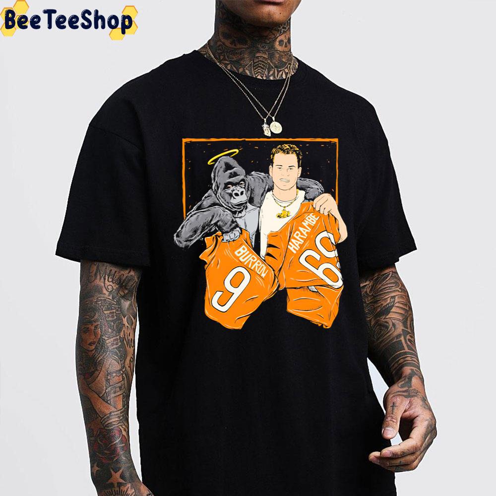 The Cincinnati Jersey Swap Joe Burrow And Harambe Trending Unisex Sweatshirt The Cincinnati Jersey Swap Joe Burrow And Harambe Trending Unisex Sweatshirt