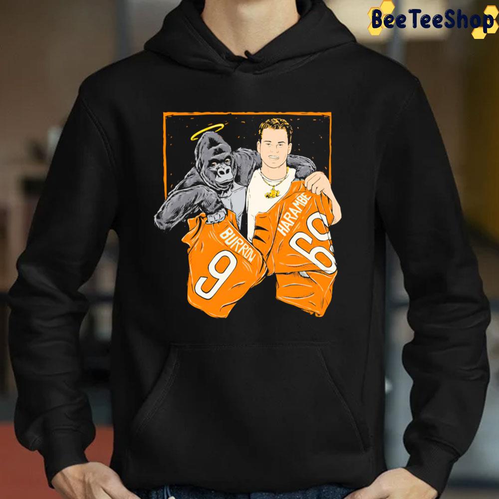The Cincinnati Jersey Swap Joe Burrow And Harambe Trending Unisex Sweatshirt The Cincinnati Jersey Swap Joe Burrow And Harambe Trending Unisex Sweatshirt