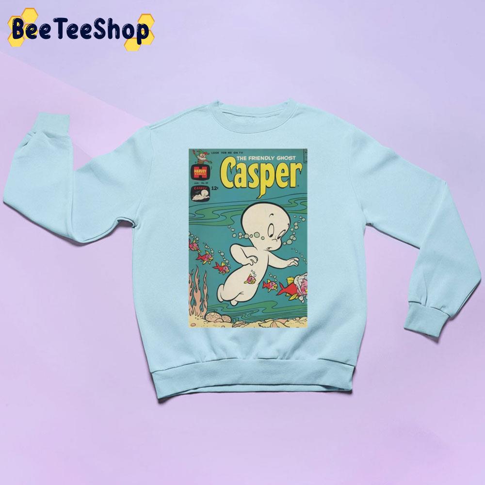 The Fish Family Casper Vintage Comic Unisex Sweatshirt The Fish Family Casper Vintage Comic Unisex Sweatshirt