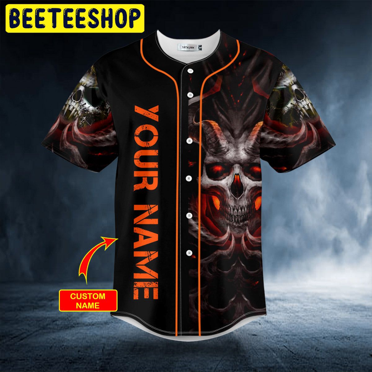 The Hollow King Corrupter Skull Custom Trending Baseball Jersey The Hollow King Corrupter Skull Custom Trending Baseball Jersey
