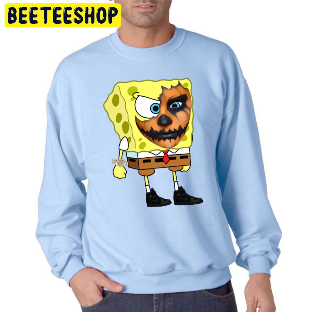 The Mask Spongebob Halloween Unisex Sweatshirt The Mask Spongebob Halloween Unisex Sweatshirt