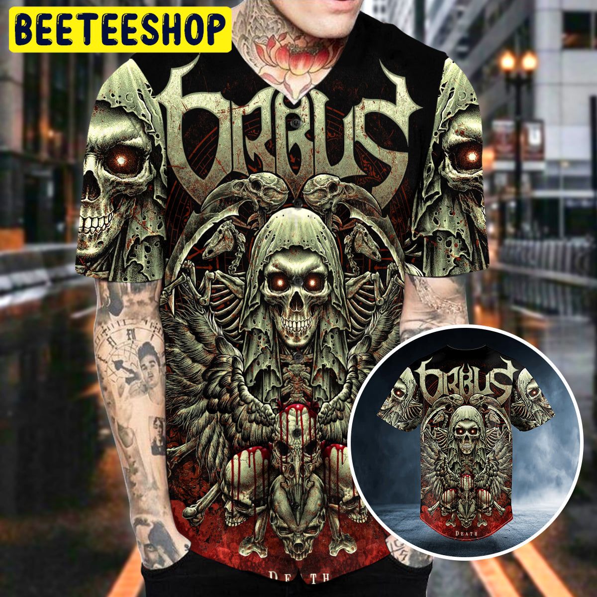 The Mummy Orbus Grim Reaper Skull Trending Baseball Jersey The Mummy Orbus Grim Reaper Skull Trending Baseball Jersey