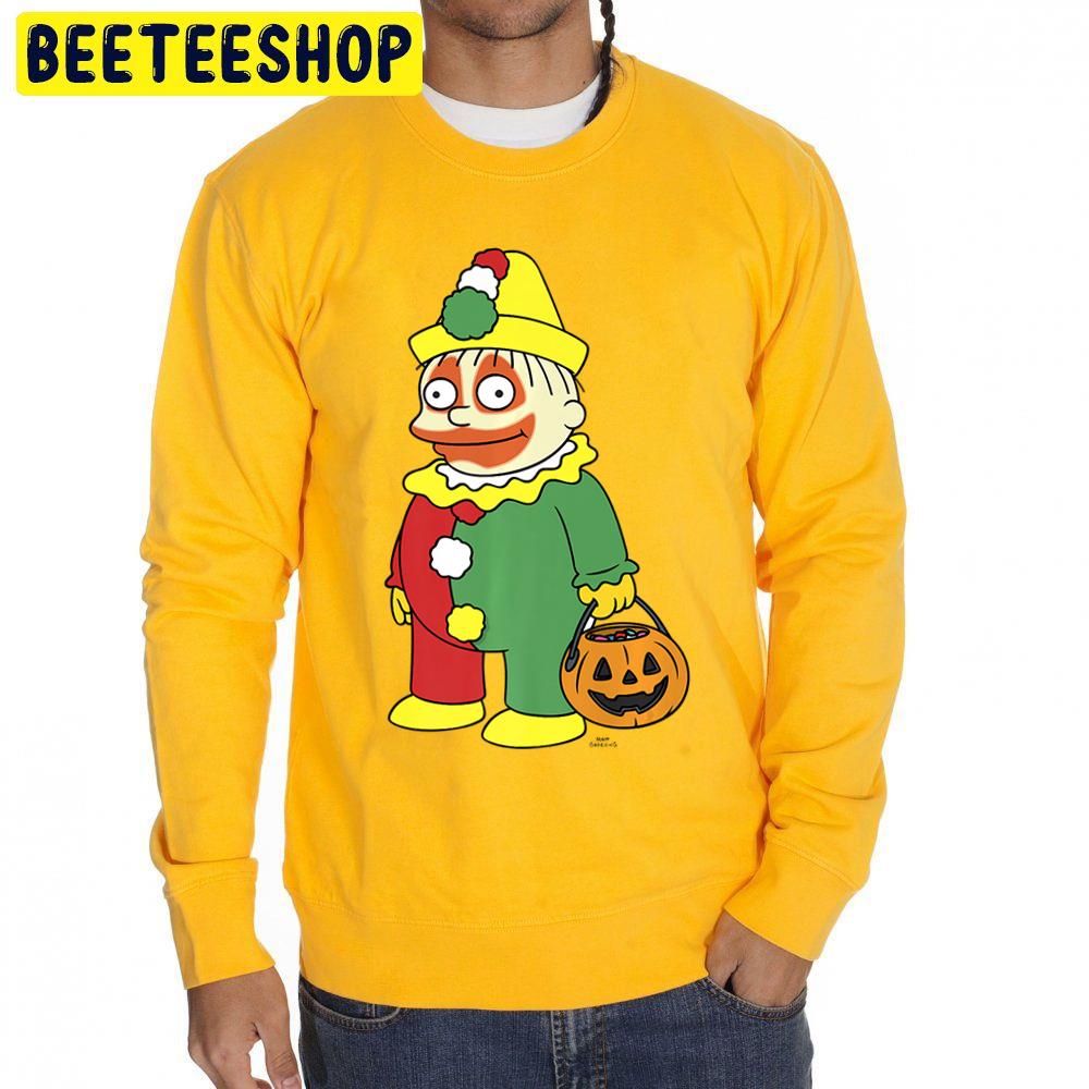 The Simpsons Treehouse Of Horror Halloween Clown Unisex Sweatshirt The Simpsons Treehouse Of Horror Halloween Clown Unisex Sweatshirt