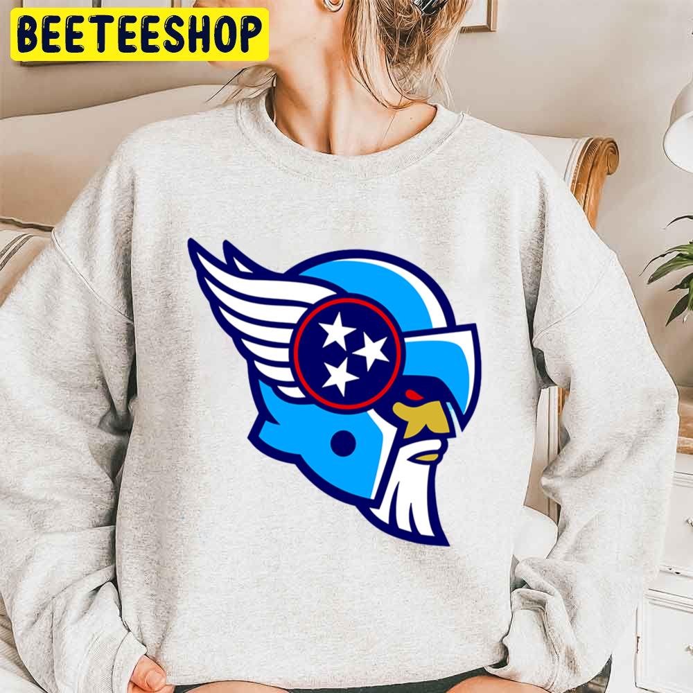 The Tennessee Titans Logo Art Trending Unisex Sweatshirt The Tennessee Titans Logo Art Trending Unisex Sweatshirt