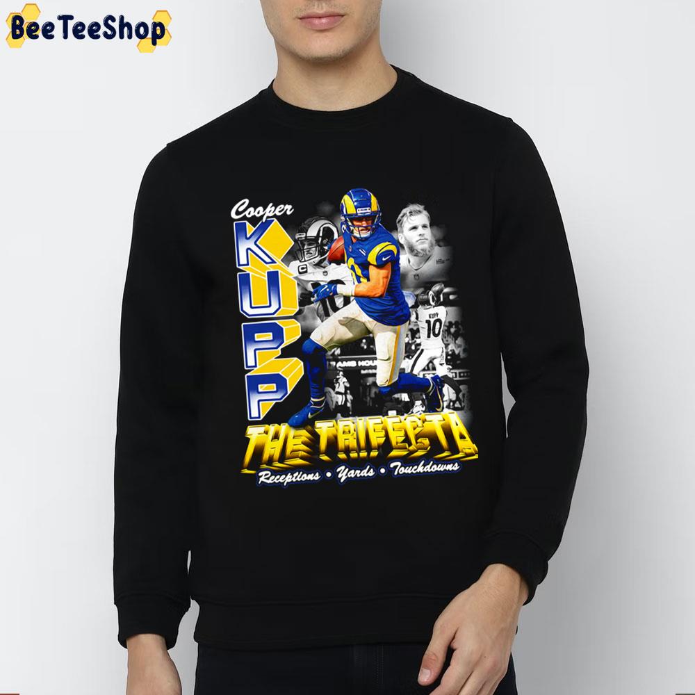 The Trifecta Cooper Kupp Football Player Trending Unisex Sweatshirt The Trifecta Cooper Kupp Football Player Trending Unisex Sweatshirt
