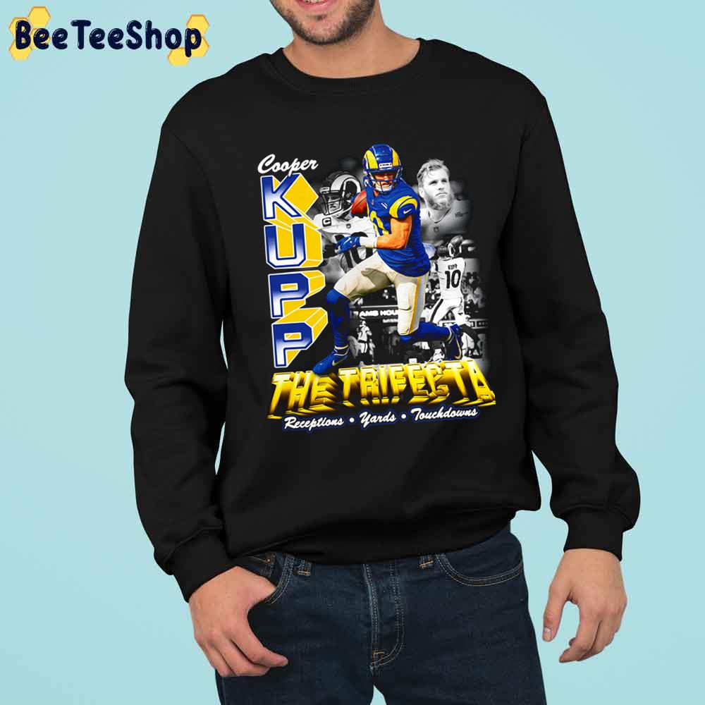 The Trifecta Cooper Kupp Football Player Trending Unisex Sweatshirt The Trifecta Cooper Kupp Football Player Trending Unisex Sweatshirt