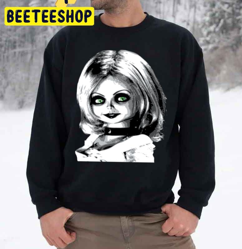 Tiffany Bride Of Chucky Black White Art Halloween Trending Unisex Sweatshirt Tiffany Bride Of Chucky Black White Art Halloween Trending Unisex Sweatshirt