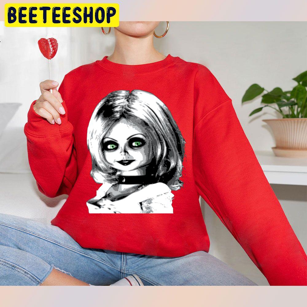 Tiffany Bride Of Chucky Black White Art Halloween Trending Unisex Sweatshirt Tiffany Bride Of Chucky Black White Art Halloween Trending Unisex Sweatshirt