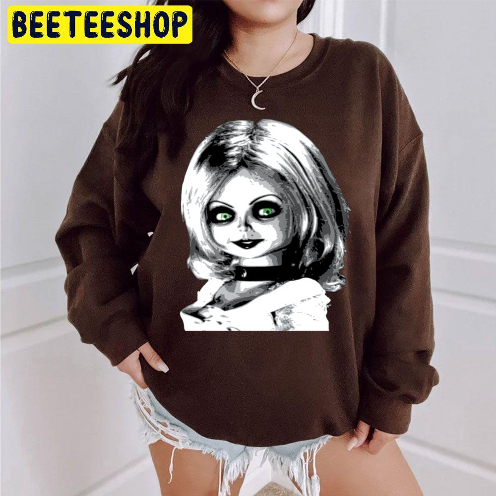 Tiffany Bride Of Chucky Black White Art Halloween Trending Unisex Sweatshirt Tiffany Bride Of Chucky Black White Art Halloween Trending Unisex Sweatshirt