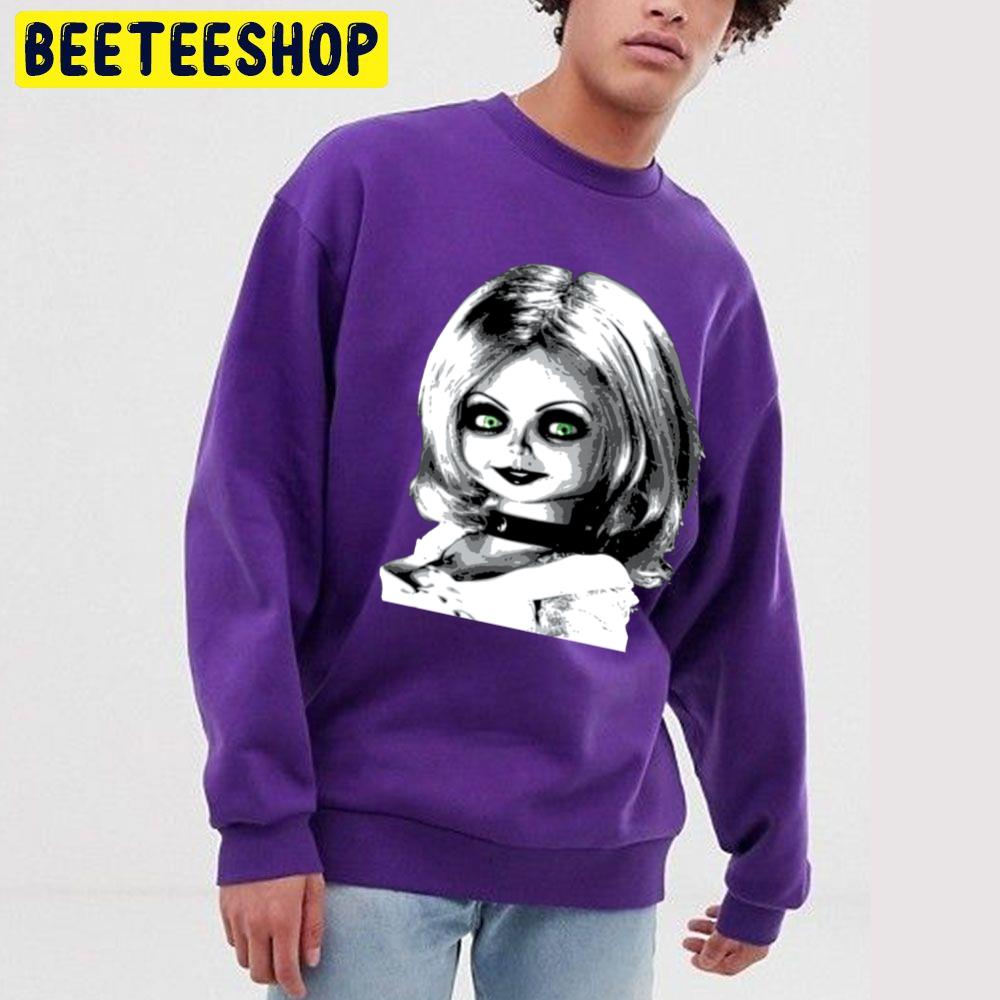 Tiffany Bride Of Chucky Black White Art Halloween Trending Unisex Sweatshirt Tiffany Bride Of Chucky Black White Art Halloween Trending Unisex Sweatshirt