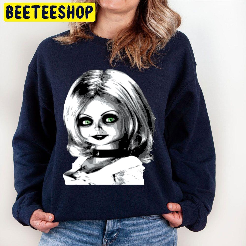 Tiffany Bride Of Chucky Black White Art Halloween Trending Unisex Sweatshirt Tiffany Bride Of Chucky Black White Art Halloween Trending Unisex Sweatshirt