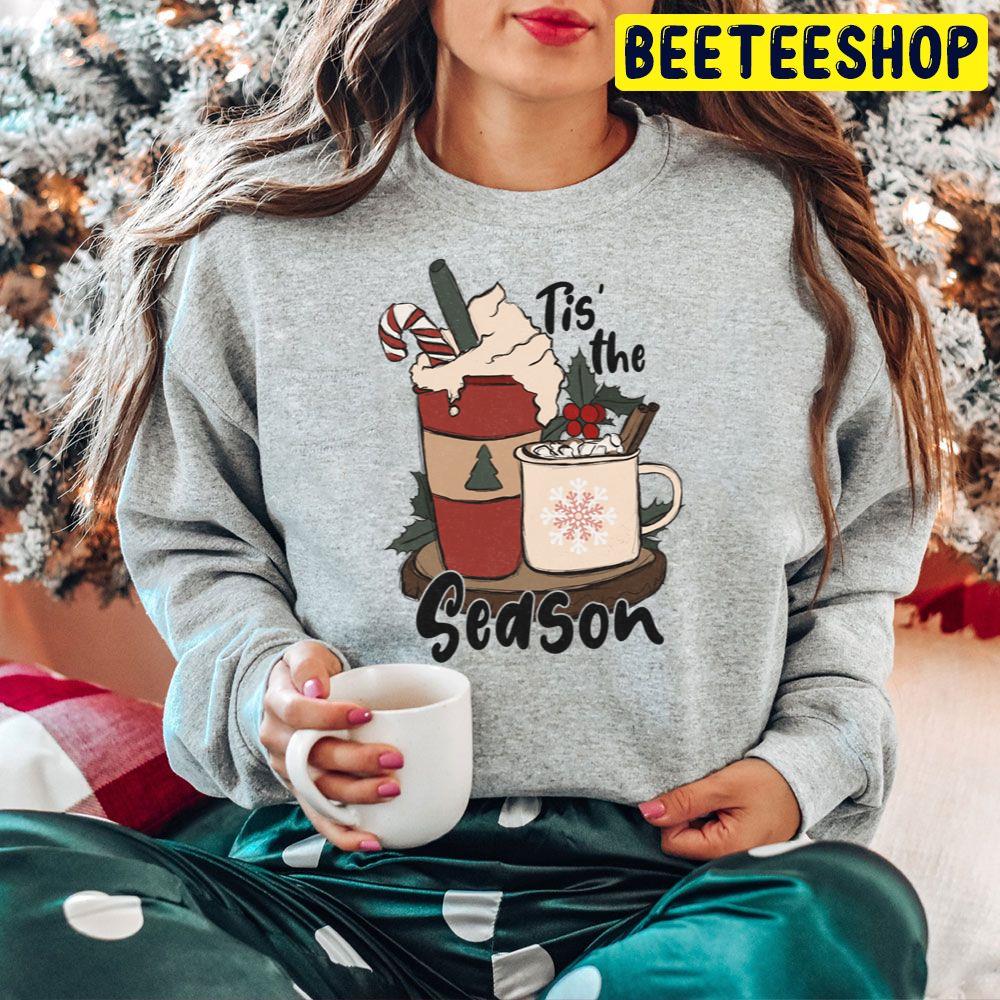 Tis The Season Christmas Coffee Trending Unisex Hoodie Tis The Season Christmas Coffee Trending Unisex Hoodie