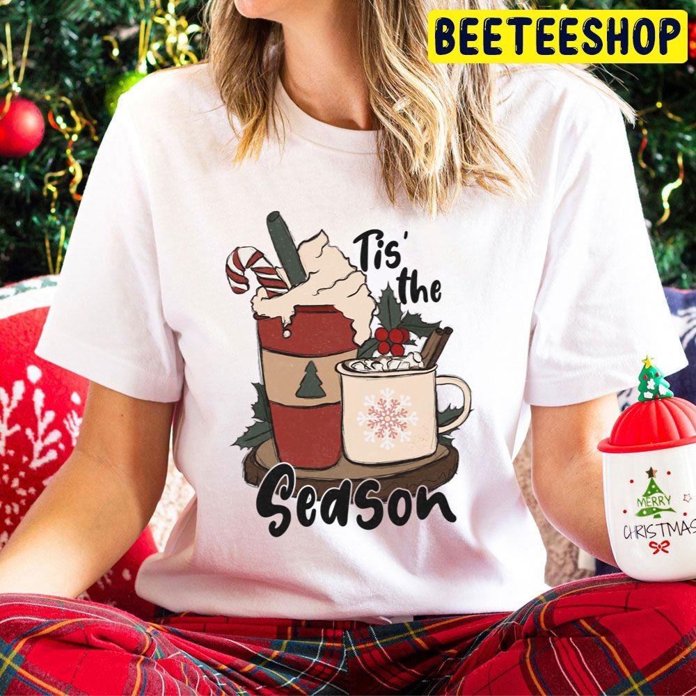 Tis The Season Christmas Coffee Trending Unisex Hoodie Tis The Season Christmas Coffee Trending Unisex Hoodie