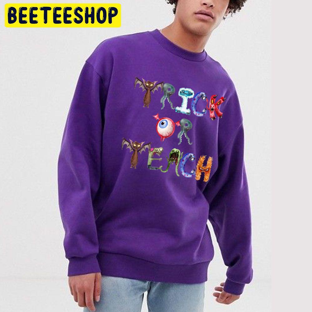 Trick Or Teach Cute Happy Halloween Teacher Unisex Sweatshirt Trick Or Teach Cute Happy Halloween Teacher Unisex Sweatshirt