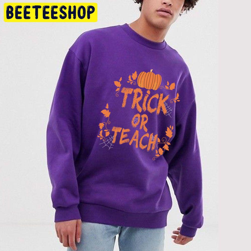 Trick Or Teach Hallothankmas Unisex Sweatshirt Trick Or Teach Hallothankmas Unisex Sweatshirt