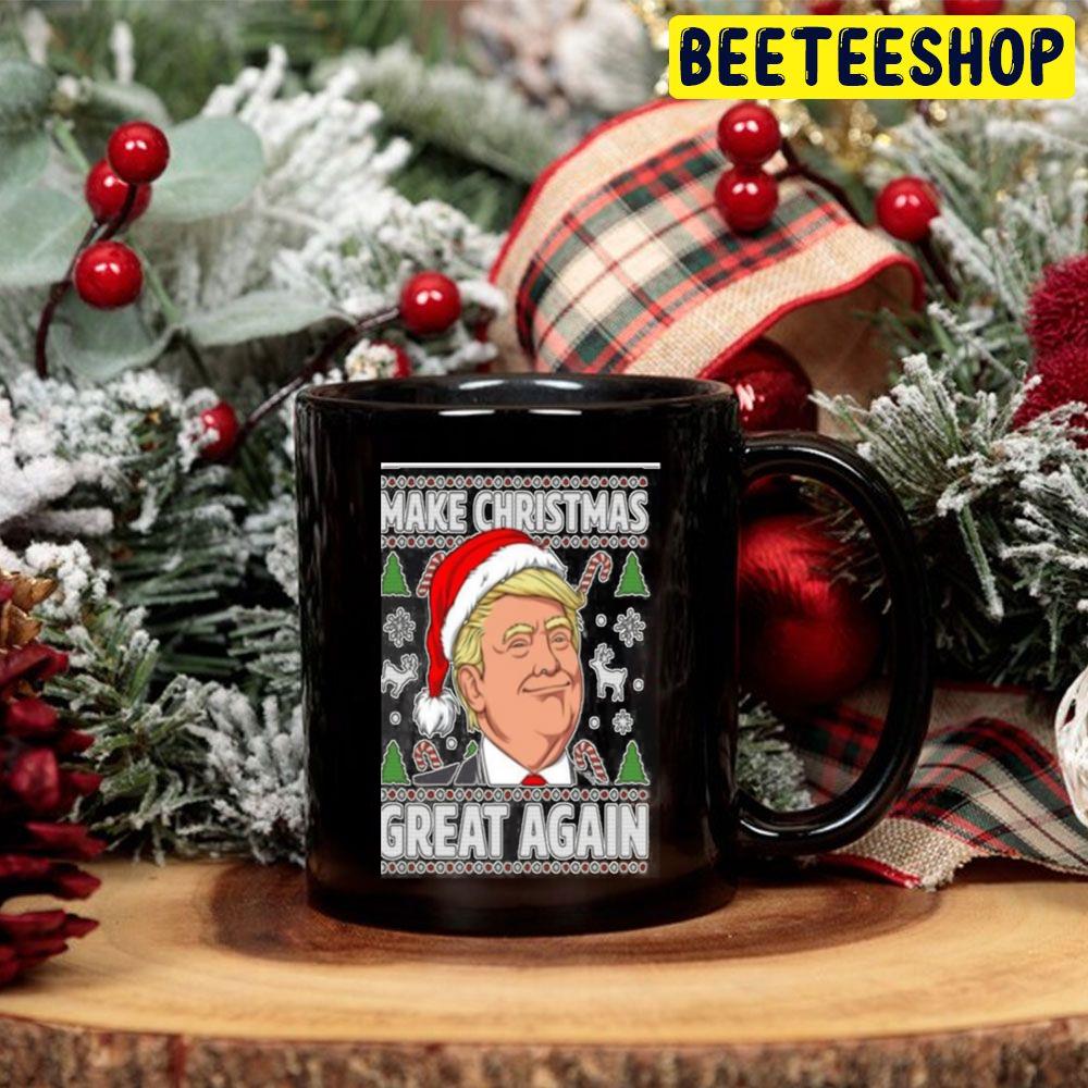 Trump Funny Make Christmas Great Again Political Ugly Christmas Pattern Trending Unisex Hoodie Trump Funny Make Christmas Great Again Political Ugly Christmas Pattern Trending Unisex Hoodie