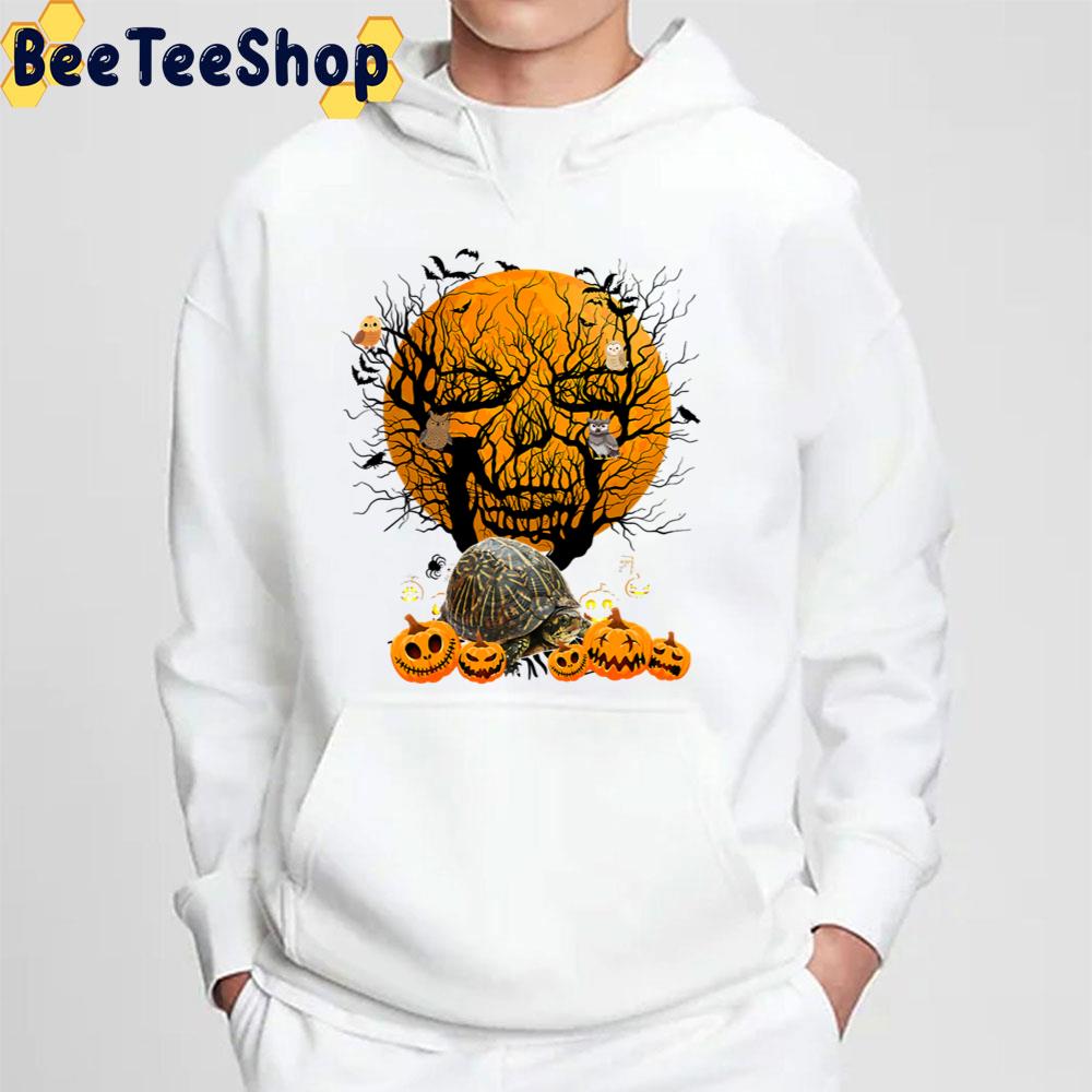 Turtle Halloween Moon Skull Trending Unisex Sweatshirt Turtle Halloween Moon Skull Trending Unisex Sweatshirt