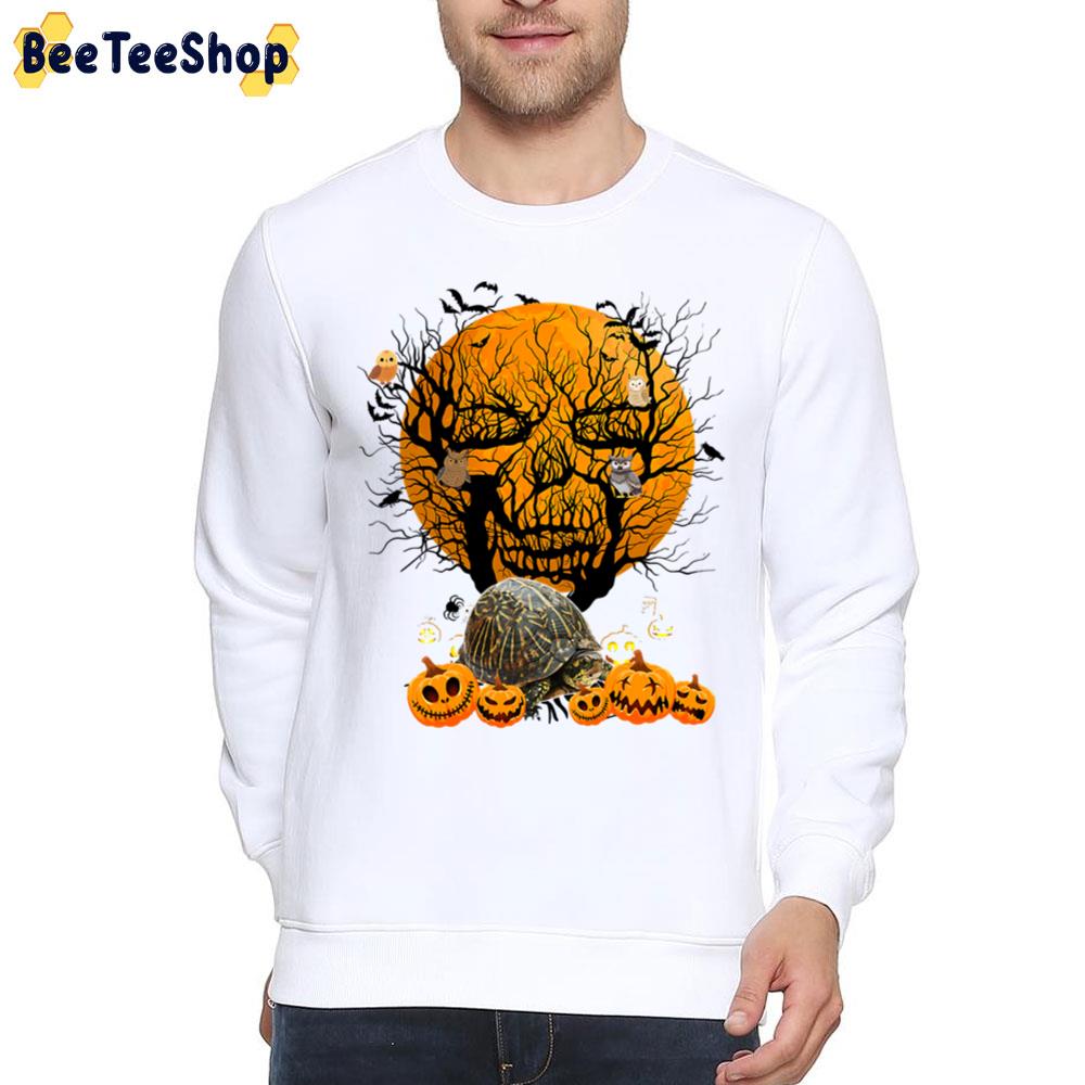 Turtle Halloween Moon Skull Trending Unisex Sweatshirt Turtle Halloween Moon Skull Trending Unisex Sweatshirt